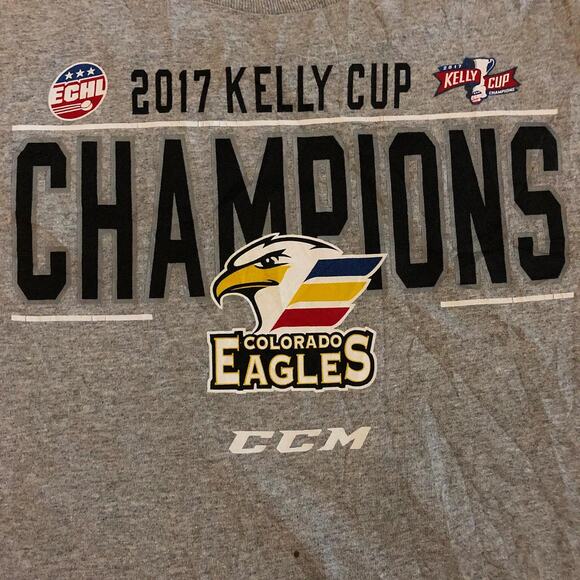 Men’s Grey Colorado Eagles Kelly Up Champions Graphic Tee - Picture 3 of 4
